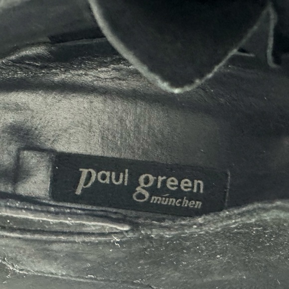 Paul Green Tasha Black Nubuck Leather Gladiator Peep Toe Ankle Booties Heels - Picture 4 of 11